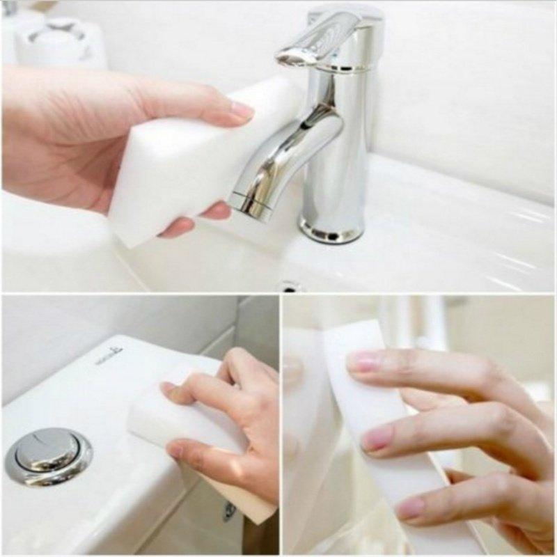 20Pcs White Premium Nano Cleaning Sponge High Performance Decontamination Sponge for Kitchenware Car Glass Furniture