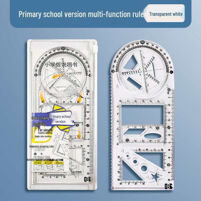 Multifunctional Geometric Drawing and Circle Template Ruler