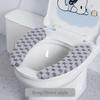 Thick Washable Toilet Seat Cushion with - Soft Plush Toilet Lid Cover,Non-Slip Ring for S &,All-Season Bathroom Pad (Over Rim)