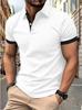 Men's Short Sleeve Polo Shirt, Slim Fit Casual Top, Comfortable & Versatile