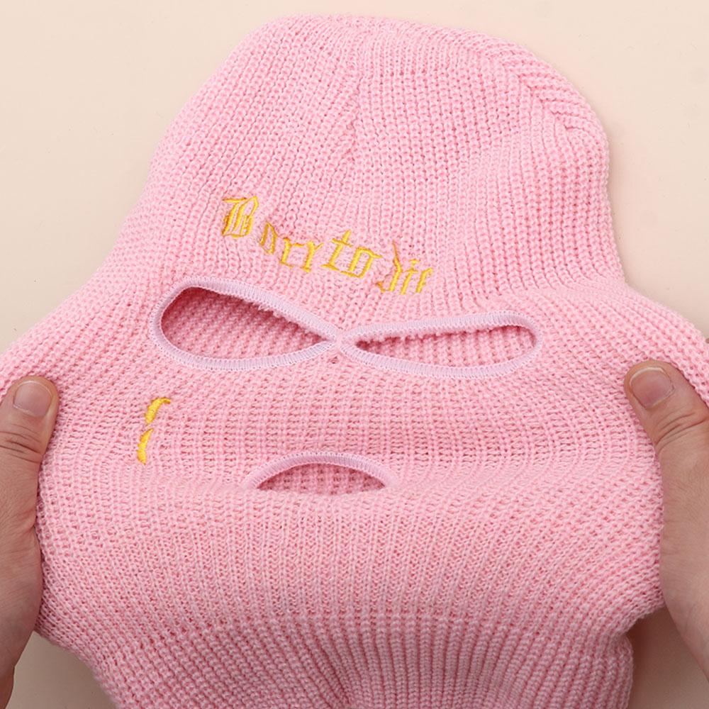 Cycling Thermal Windproof Full Face Cover Ski Mask 3 Hole Balaclavas Neck Warmer