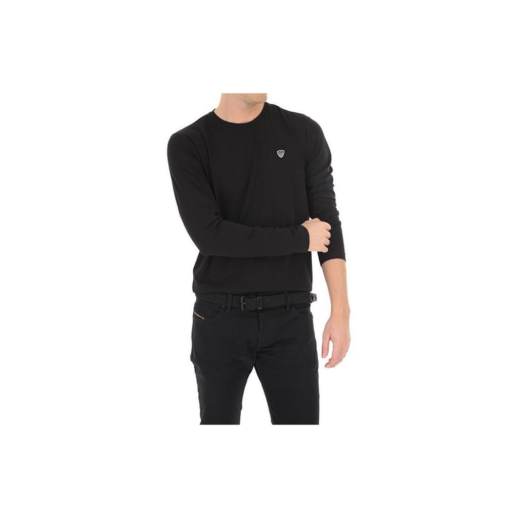 Emporio Armani Round Neck Long Sleeve Pullover T-Shirt Men tops Black 8NPTL9-PJ03Z-1200