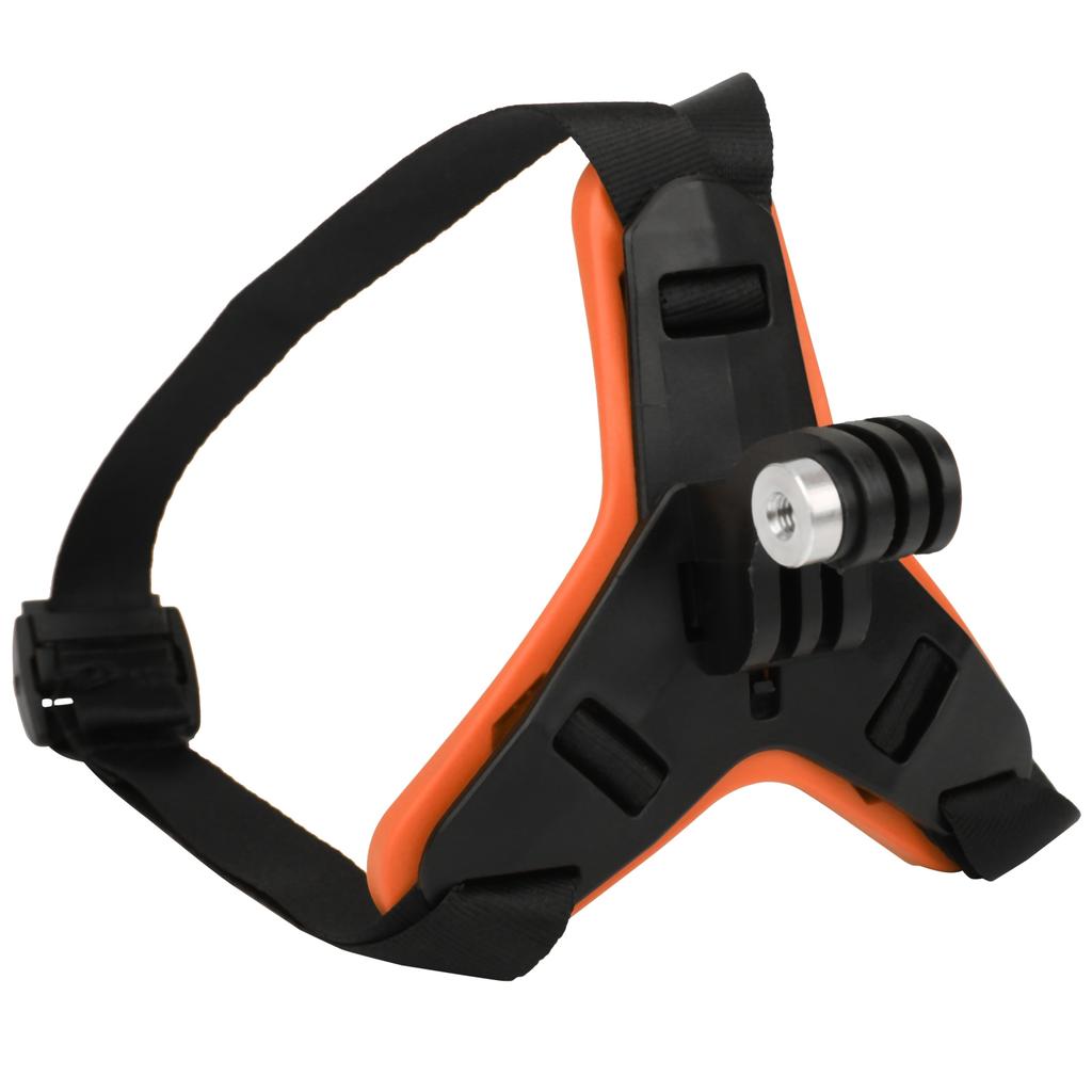 Motorcycle Helmet Front Chin Bracket Holder Fixed Strap Mount for GoPro Hero 9 8 7 6 5Orange