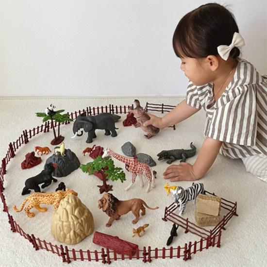 My Little Tiger Figure Bucket Wild Animal 65p Set, popular toys in Korea