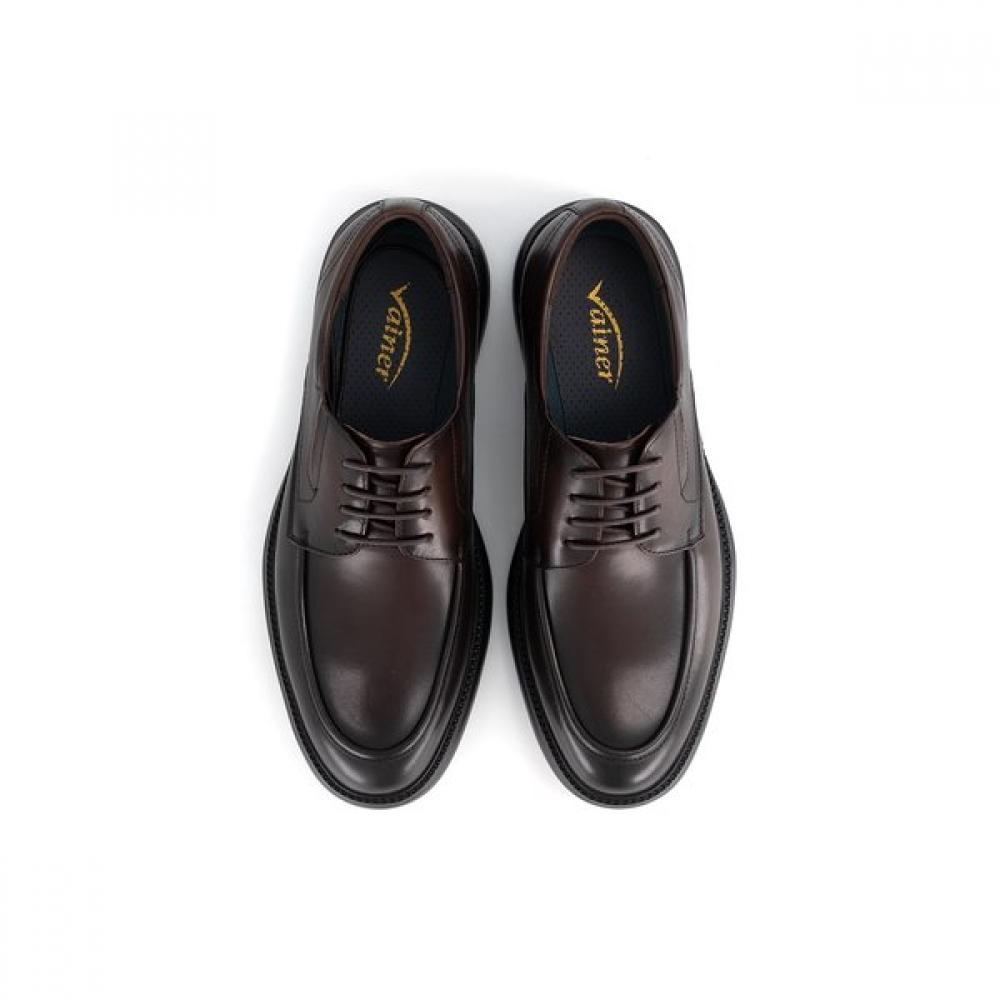 Vainer Men S Comfort U Tip dreSS ShoeS Brown 9xm6f00bt