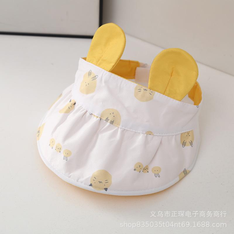 Cute Baby Summer Visor Hat Adjustable Sun Protection Cap For Toddlers Infants Cool Breathable Trendy Beach Outdoor Headwear