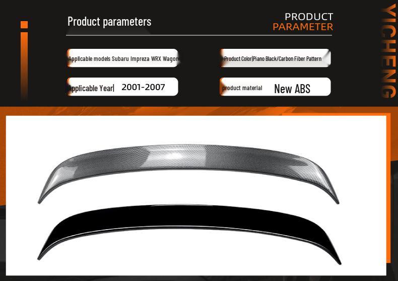Rear Spoiler for 2001-2007 Subaru Impreza WRX Wagon