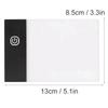 3.3 x 5.1in LED Light Board Ultra Thin USB Powered Drawing Tablet Adjustable Brightness Flip Book Kit Calligraphy Practice