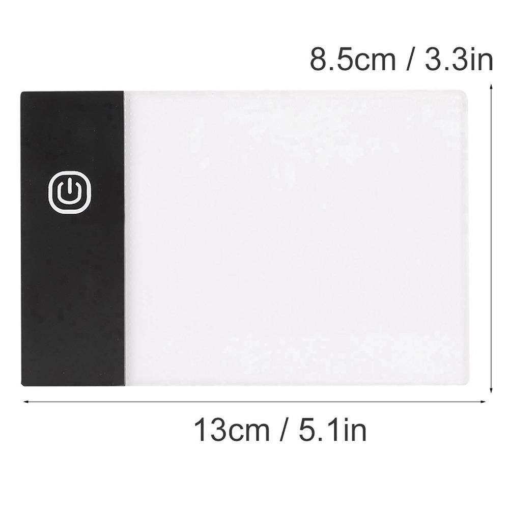 3.3 x 5.1in LED Light Board Ultra Thin USB Powered Drawing Tablet Adjustable Brightness Flip Book Kit Calligraphy Practice