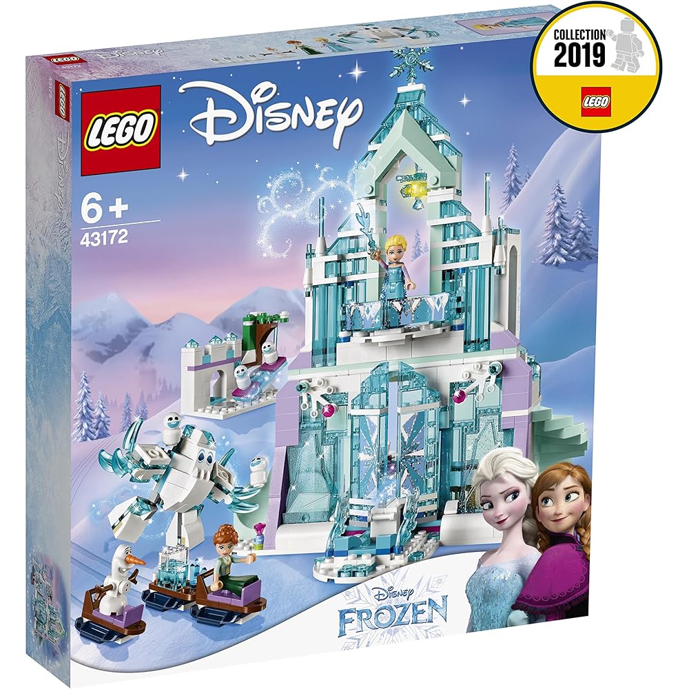 LEGO Disney Princess Frozen Ice Castle Fantasy Set 43172 Building Blocks for Kids
