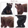 TOYMANY Animal Figurines - Bear Figurines (6-pack) - Bear Family - Forest Animal Set - Realistic Animal Models - Brown Bear, Black Bear - Popular Anim