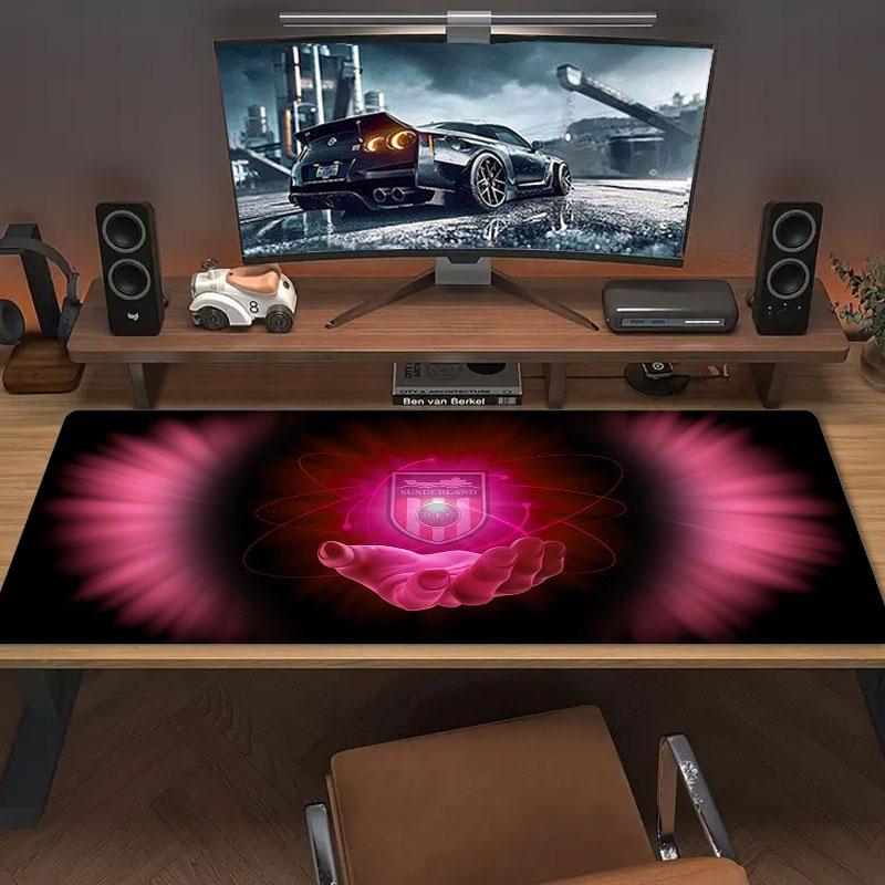 Sunderland Association Football Club Logo Large Size Mouse Pad Large Gaming Table Cushion Non-slip Laptop Tablet Big Mousepad XXL Mat Mini PC Playmat