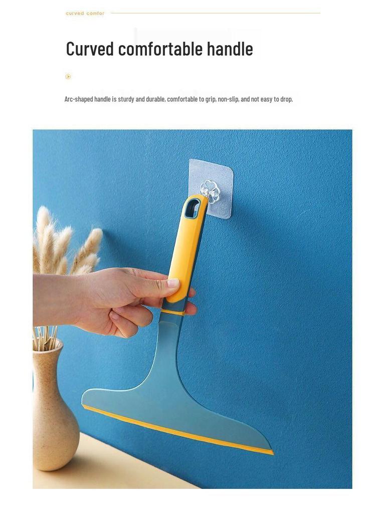 Dual-Sided Glass Cleaning Squeegee & Scraper for Professional Window Care