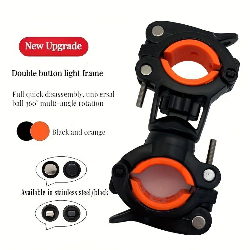 Улучшенный держатель для велосипеда - Вращение на 360° 3 режима фонарика и крепление для мини-насоса | Идеально для ночных поездок (Нет батареи)