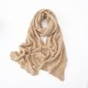 Women's Cashmere Hollow Crochet Knit Scarf - Warm & Versatile for Autumn/Winter