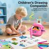 Drawing Robot for Kids Montessori Interactive Drawing Machine with 100 Cards Color Pens Music Gift Pink