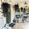 2Pcs Artificial Plants Black Vines UV-Resistant Protection Hanging Fake Plants Outdoor Indoor Home Garden Halloween Decoration