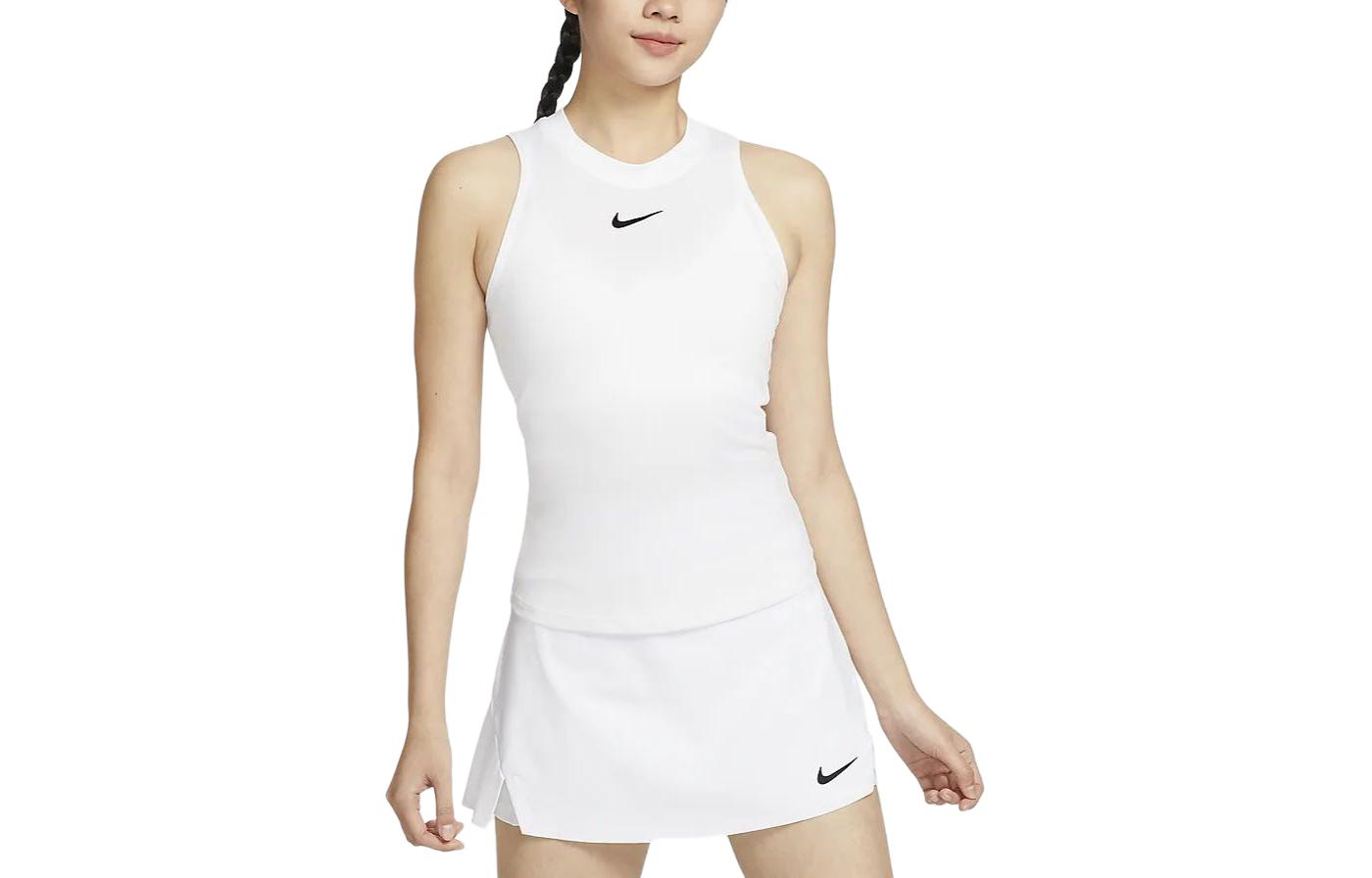 Nike Tank Tops Women s White Crew Neck Moderate Straight Fit FD5674-100 XXL