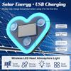 2Pcs Car LED Ambient Light-Solar-Powered Heart-Shaped LED Neon Light, Solar-Powered Heart-Shaped Atmosphere Light with 3 Modes,IP65 Waterproof