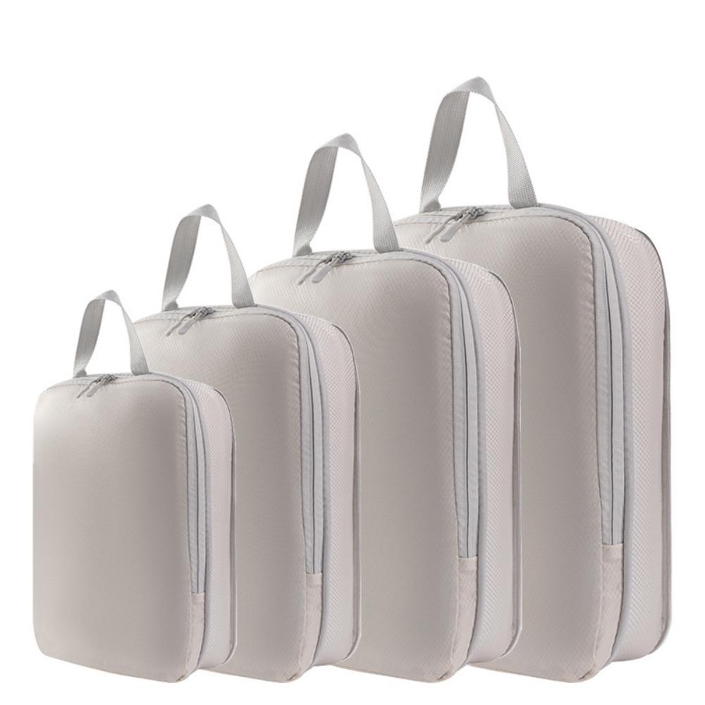 4Pcs 4 Size Travel Compression Packing Cubes Bag Waterproof Travel Bag  Travel