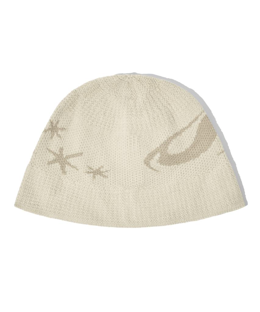 FILLUMINATE Symbol Knit Bucket Hat - Beige