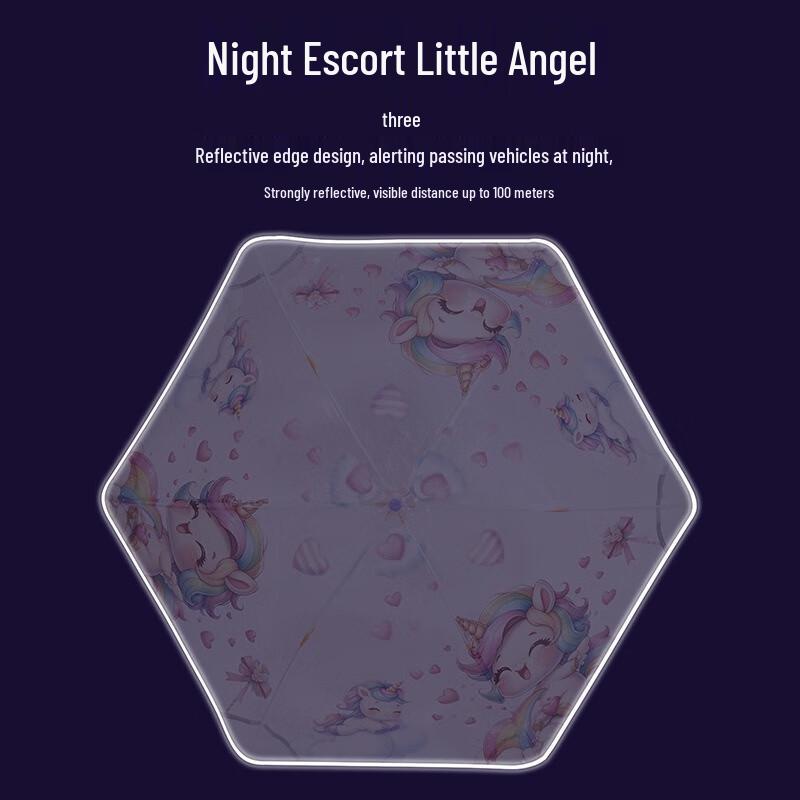 Kids' Animal World Safety Transparent Umbrella