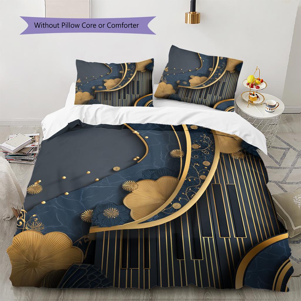 Cartoon Pattern Bedding Quilt Set Quilt Cover Pillowcase Home Decoration Birthday Gift (1 * duvet cover + 2 * pillowcase, without core)