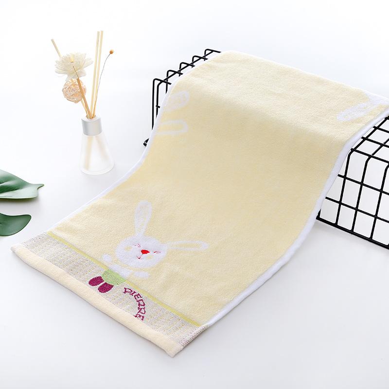 Double-sided 32-thread Baby Towel 25*50cm Soft, Absorbent, Thick, Suitable for Infants and Toddlers, with Embroidery Design