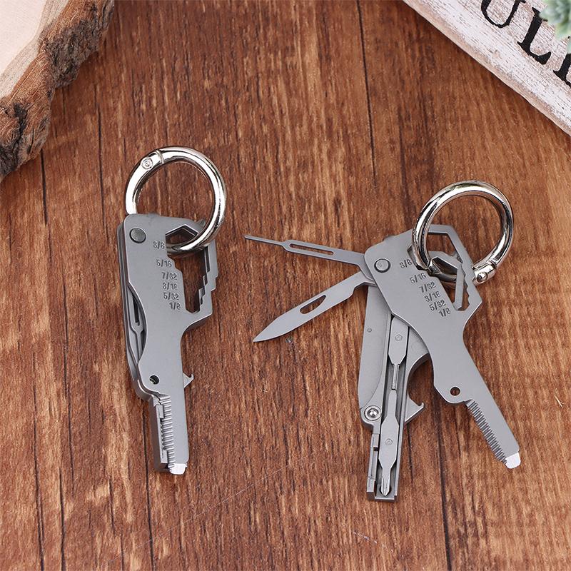 Multifunctional Folding Screwdriver Tool Keychain Portable Mini Emergency Repair Tools Home Use Outdoor Edc Multi-Tools