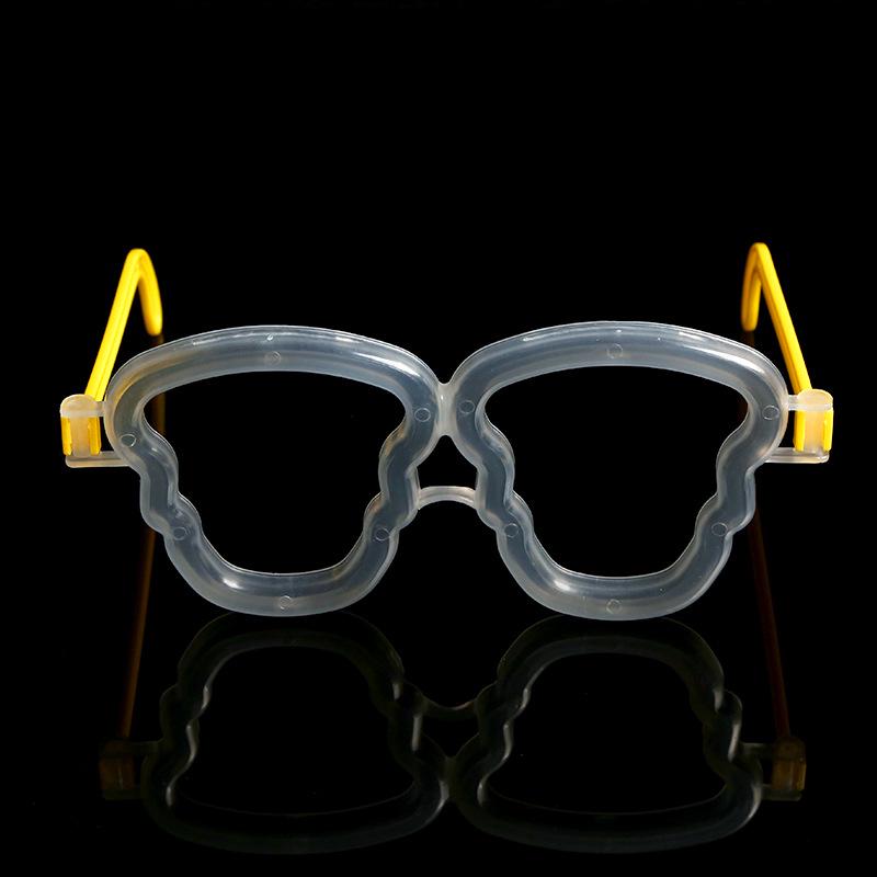 Heart-shaped Fluorescent Glasses and Luminous Bracelet Set - Popular Cheering Props and Toys