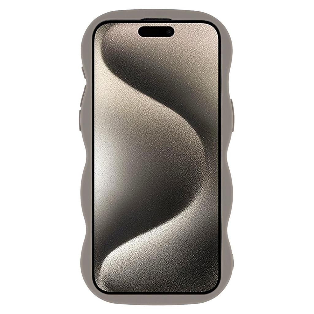 For iPhone 15 Pro Max Case Compatible with MagSafe TPU + PC Phone Back Cover Skin Touch Wave Shape