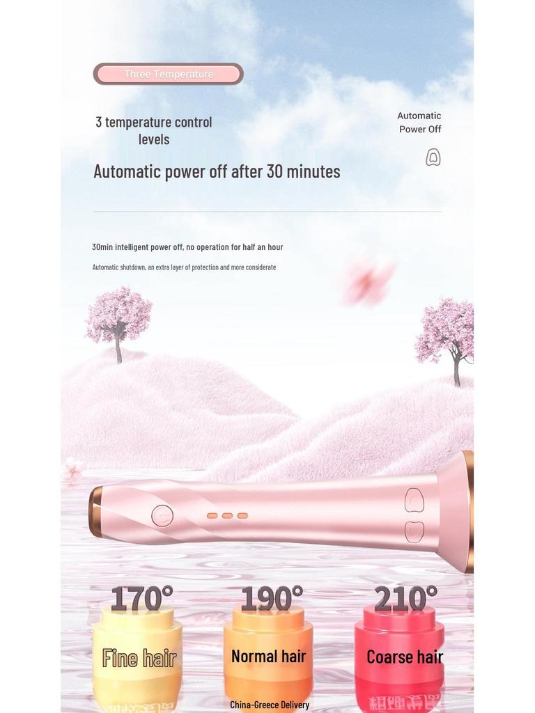 Minhuang Automatic 28mm Curling Iron, Negative Ion for Big, Fluffy Curls, Hair-Safe, Easy-to-Use