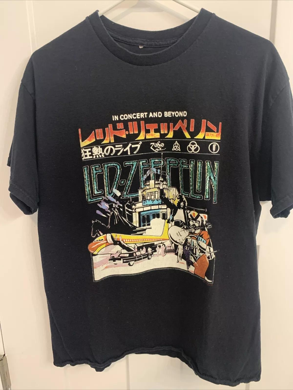 

2025 Led Zeppelion Punk Style Ins Fashion Short Sleeve Men T-shirt Vintage Rock Style High-quality Luxury Brand Selling Popular 4XL
