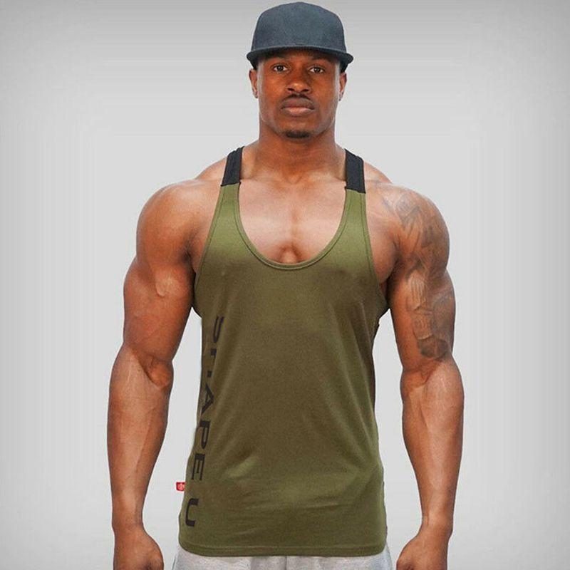 Premium Quality Gym Men's Muscle Sleeveless Tank Top Tee Shirt For Bodybuilding