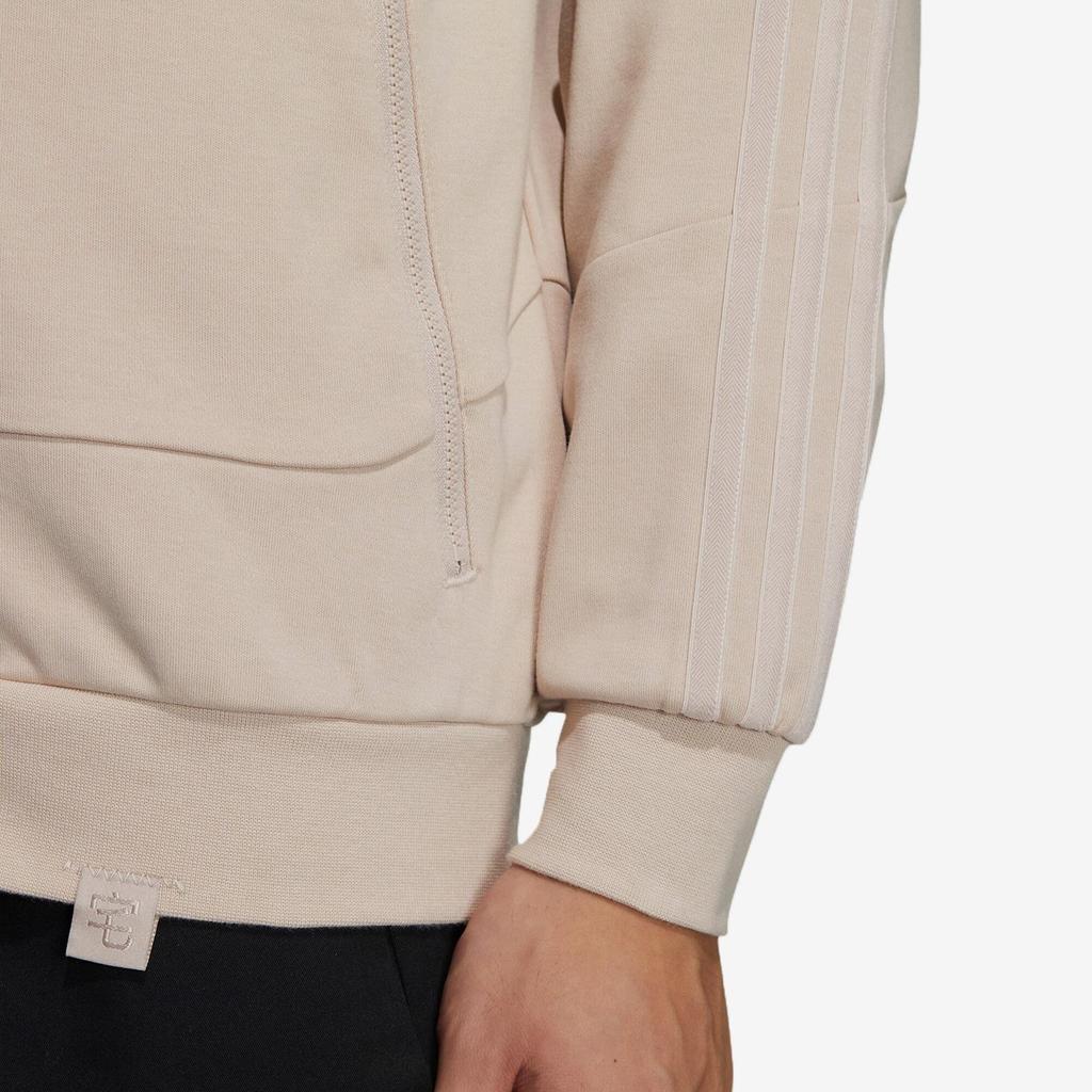 Adidas Solid Color Hooded Sports Zip-Up Casual Jacket Men Jackets Khaki IA6967