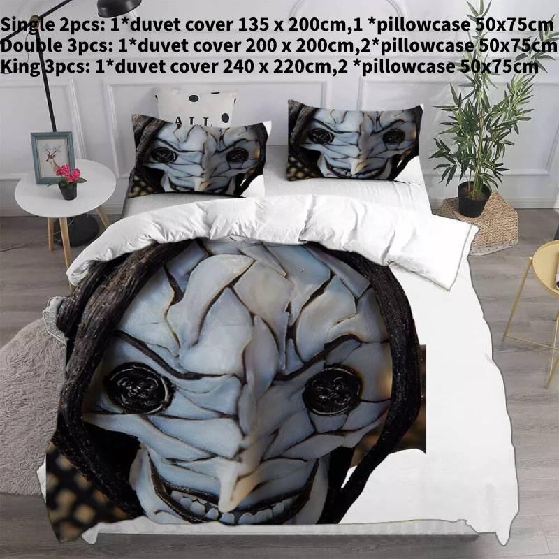Luxurious 3d Bed Sheet Set With Vibrant Digital Print Soft Polyester Fabric For Queen Size Beds