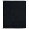 136212 vidaXL Drap-housse Jersey Noir 100x200 cm Coton