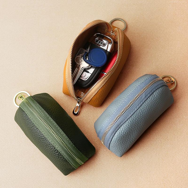 Hot PU Leather Simple Large Capacity Universal Car Key Bag for Women, Compact Storage Mini Key Bag Cover, Cute for Home Use