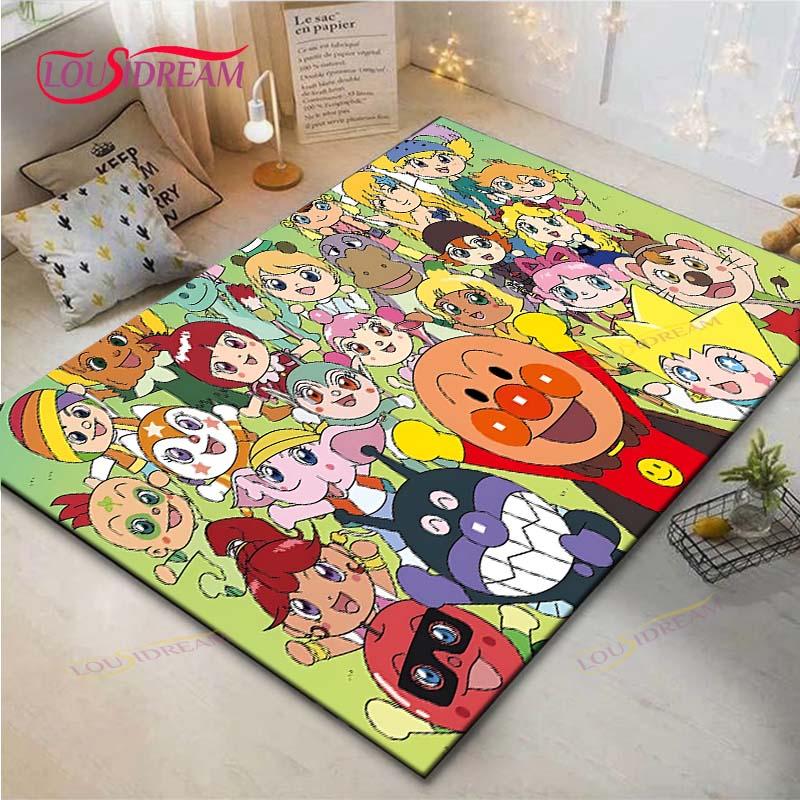 Colorful Fashion Cartoon A-Anppanmans Printed Carpet Outdoor Rug Area Rug Non-slip Carpet Bedroom Decor Carpet for Room Kid Gift 40x 60cm