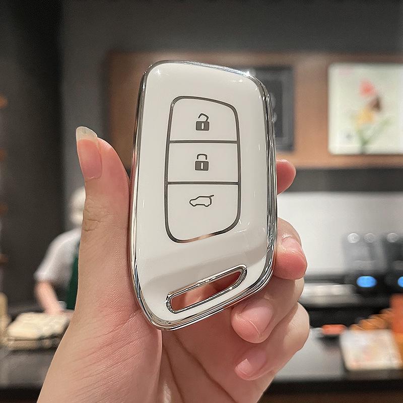 Compatible Baojun Car Key Case for Models 510, 730, 530, 360, 560, 310W, 630 - Protective Shell with Special Buckle Bag