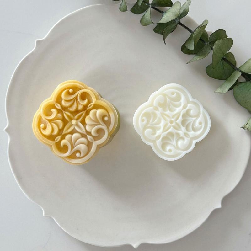 Mooncakes Molds Cookie Stamps Dessert Baking Tool Hand Pressure Chinese Pastries Mould for Celebration and Gatherings