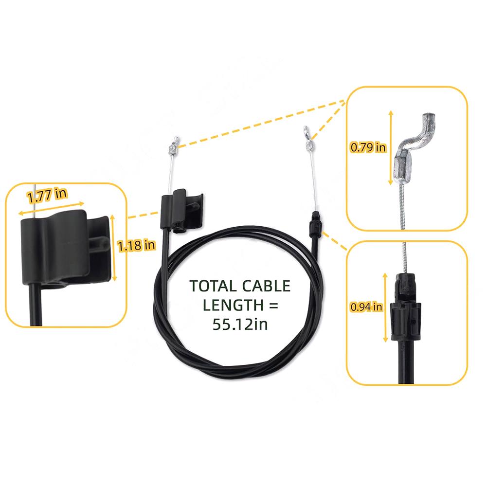 

Easy Installation Cable Power Tool Accessory Push-pull Control 61.5 Inches Throttle Cable Easy DIY Installation Single Piece China Mainland