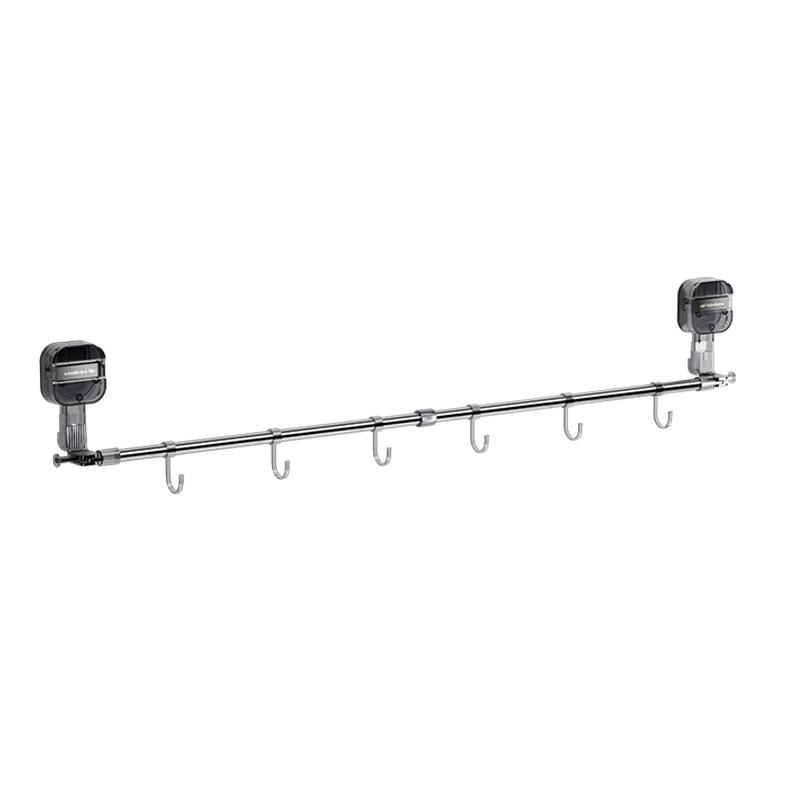 

3rd Gen Suction Cup Corner Towel Rack: Punch-Free Telescopic Bar for Bathroom & Kitchen Storage