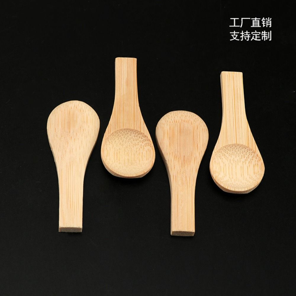 Wooden Tiny Wooden Spoons 2.16 In Handmade Bamboo Tiny Spoons Salt Spoons  For Ice Cream