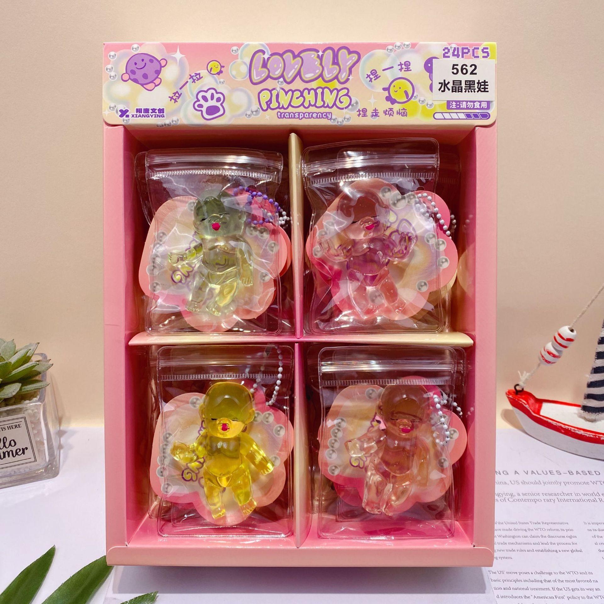 Mini Dumpling Squishy Set met Stoommandje - Zacht Kristal Fidget Sensorisch Speelgoed voor Feestbedankjes