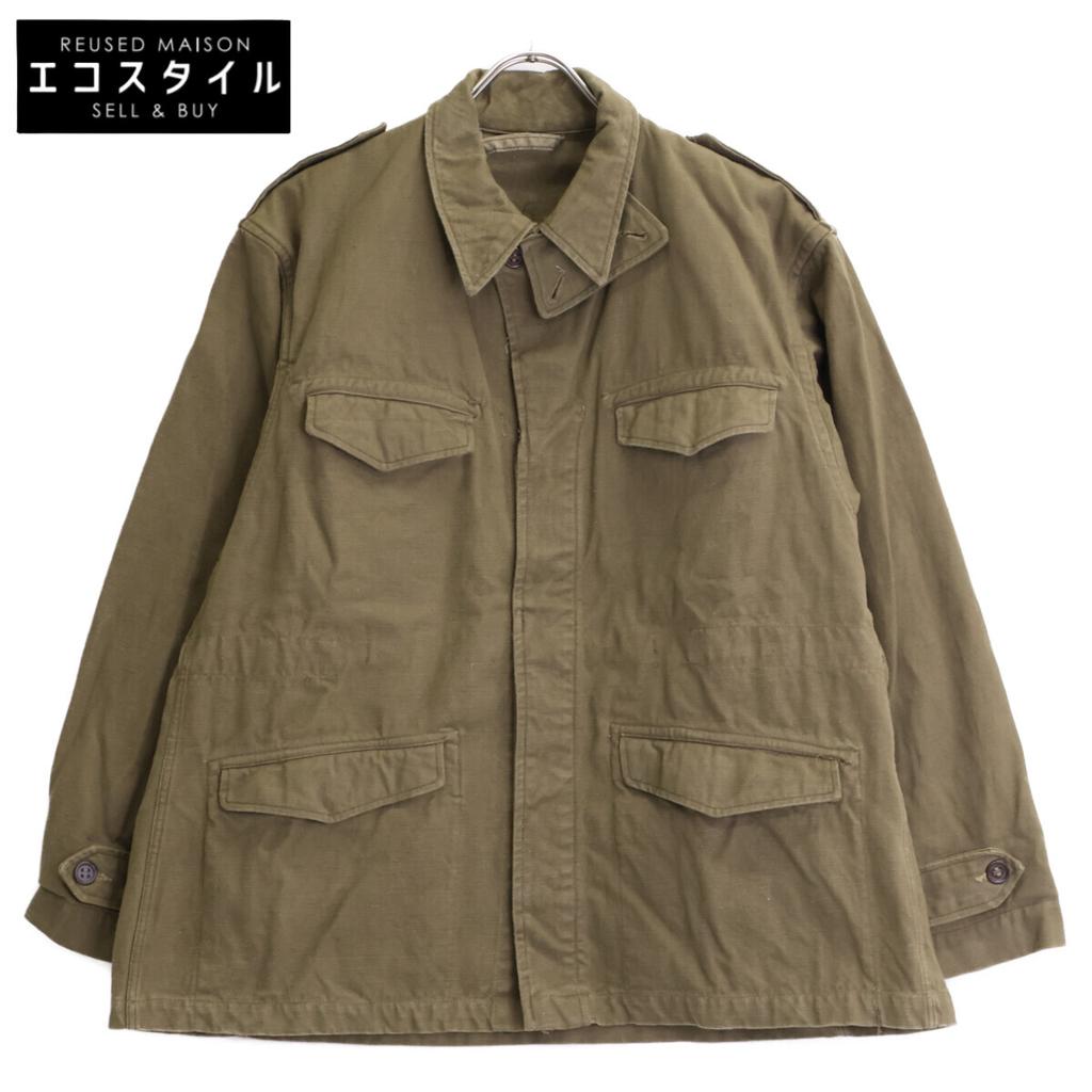 Vintage 1940s French Army Khaki Early Model M-47 Jacket Jacket 26 khakiUsed