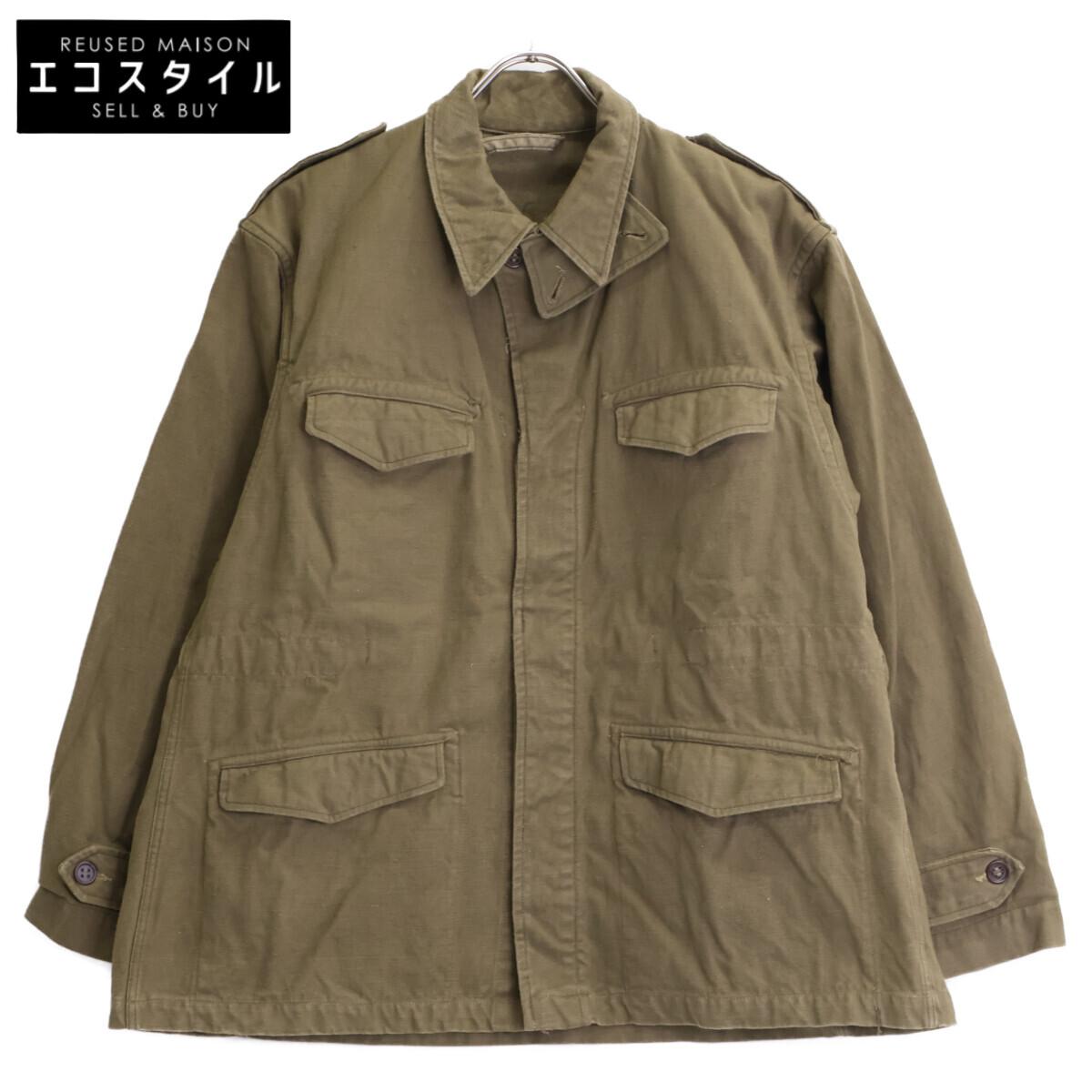 

VINTAGE 1940s French Army Khaki Early Model M-47 Jacket Jacket 26 khakiUsed