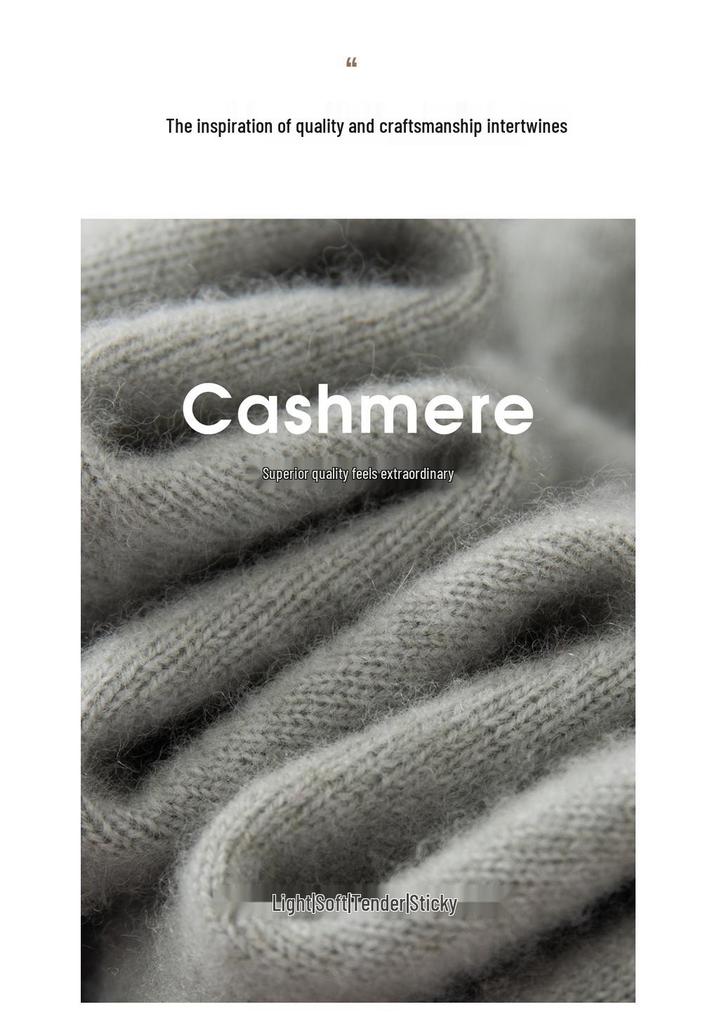 Heathered Cashmere V-Neck Women's Slimming Wrap Sweater