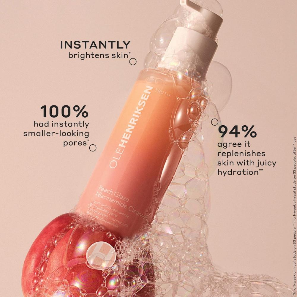 Olehenriksen Peach Glaze 2 Niacinamid Reinigungsmittel 5,5 oz 150 mg