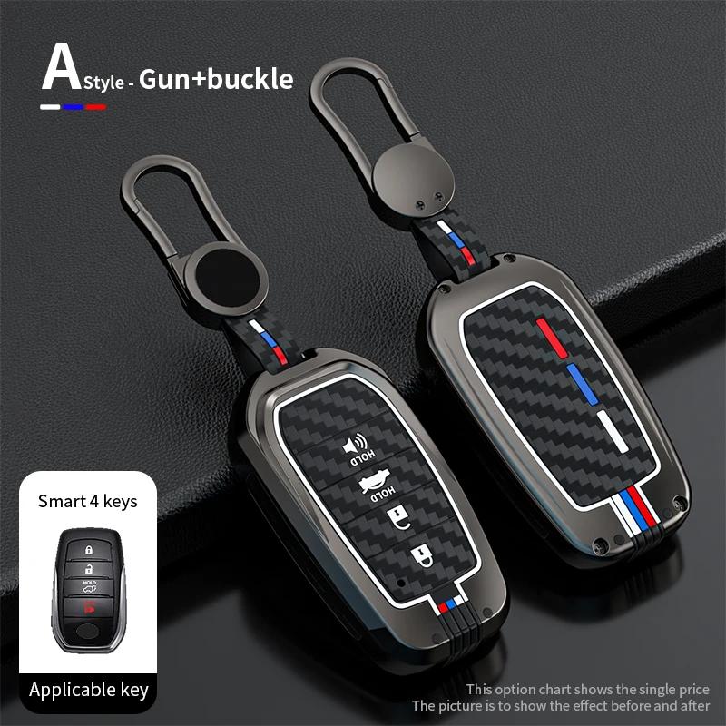 

2/3/4/5/6 Buttons Car Key Cover Case for Toyota Rav4 Prime Prius Prime 2019 2020 2021 2022 Keychain Protector Auto Accessories